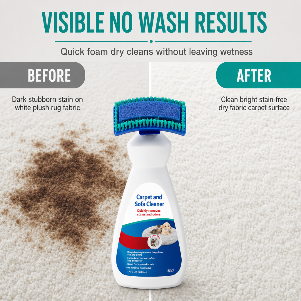 Waterless Fabric and Carpet Cleaner