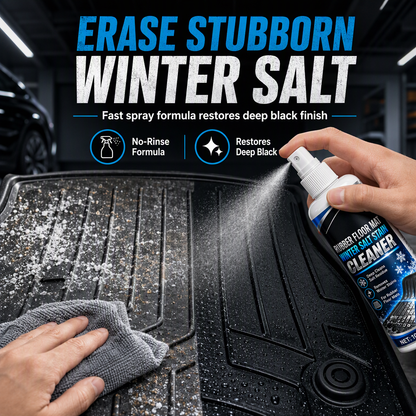Car Rubber Floor Mat Winter Salt Stain Remover Spray
