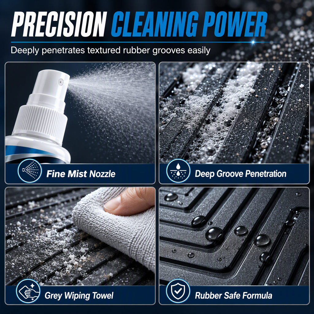 Car Rubber Floor Mat Winter Salt Stain Remover Spray
