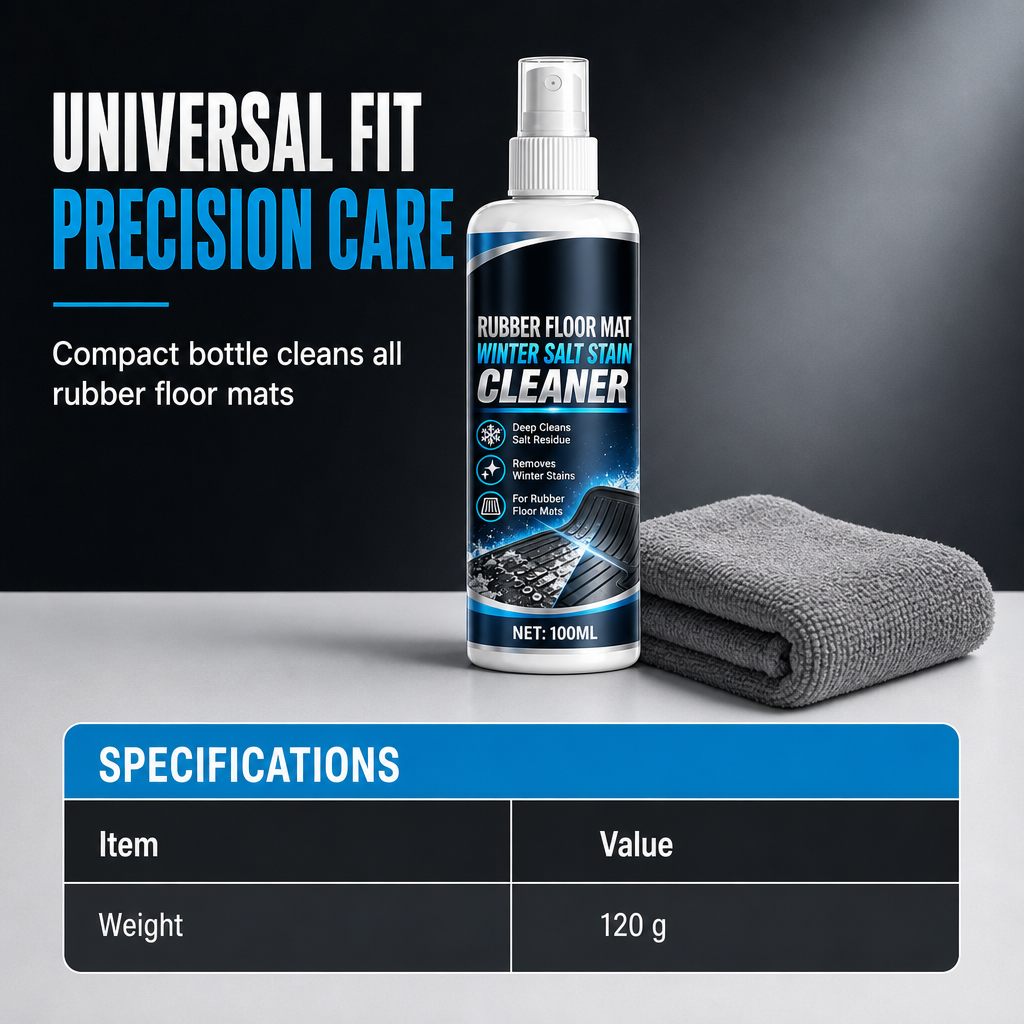Car Rubber Floor Mat Winter Salt Stain Remover Spray
