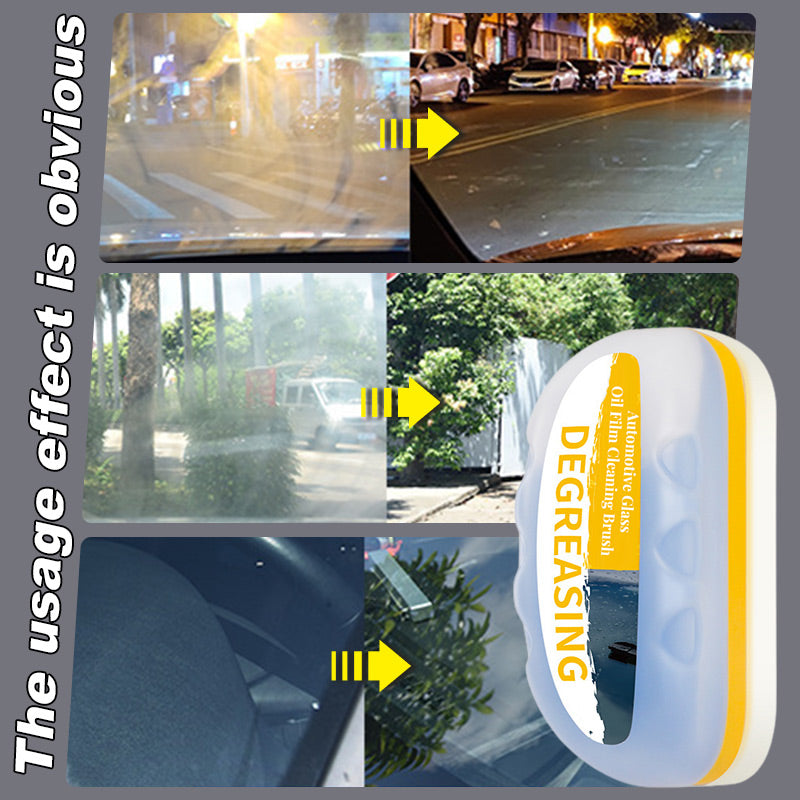 ⏳Time-Limited Special⏰Automotive Glass Oil Film Cleaning Brush