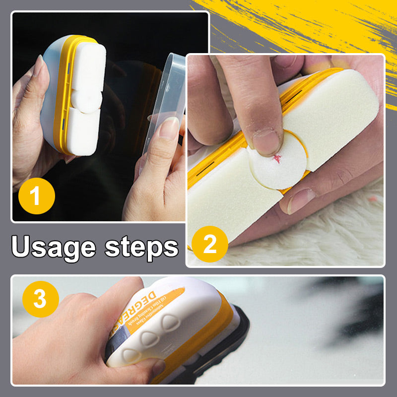 ⏳Time-Limited Special⏰Automotive Glass Oil Film Cleaning Brush