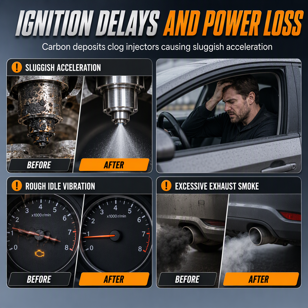 Car System Cleaner Additive – Deep Injector Cleanse, Carbon Deposit Removal & Restore Lost MPG