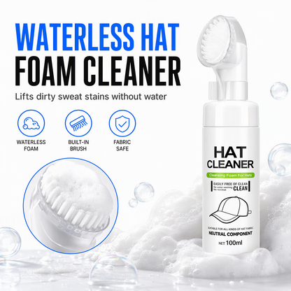 Rinse Free Hat Foam Cleaner for Sweat and Stain Removal