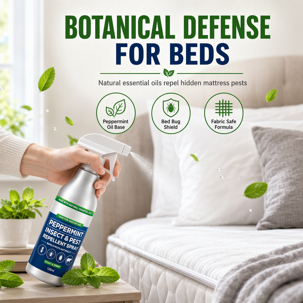 Household Peppermint Scented Insect Repellent Spray 120ml for Ants Spiders and Cockroaches in Kitchens and Window Gaps