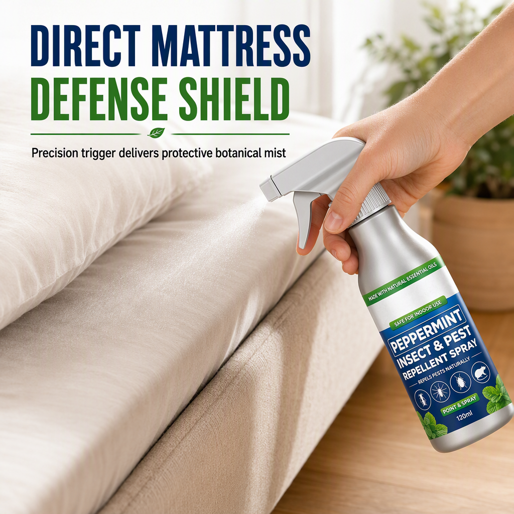 Household Peppermint Scented Insect Repellent Spray 120ml for Ants Spiders and Cockroaches in Kitchens and Window Gaps