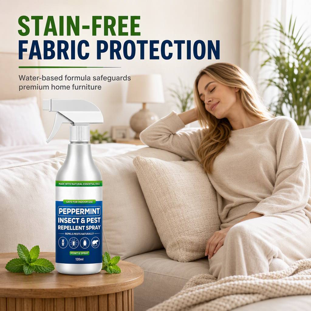 Household Peppermint Scented Insect Repellent Spray 120ml for Ants Spiders and Cockroaches in Kitchens and Window Gaps