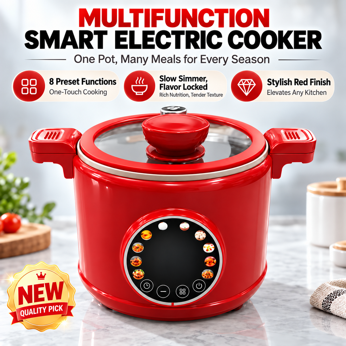 Multi-Functional Smart Electric Cooker