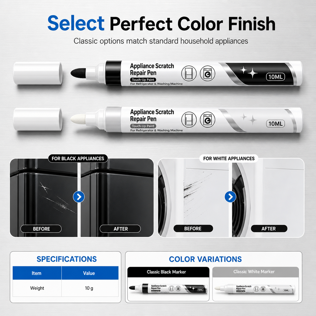 Scratch Repair Touch Up Pen for Refrigerator & Washing Machine