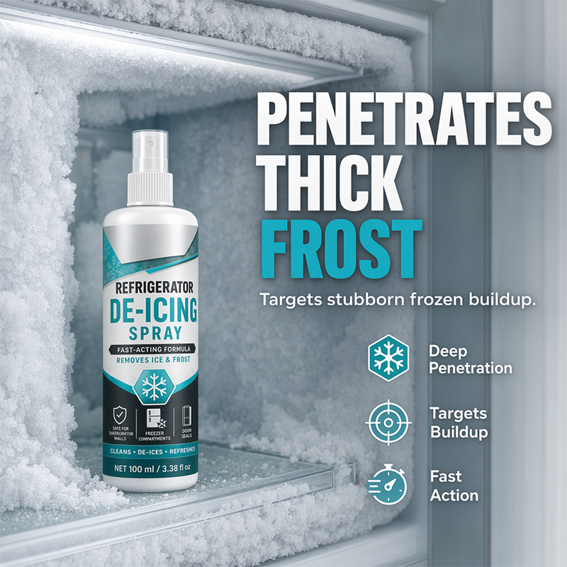 Refrigerator De-Icing Spray for Fast Freezer Defrosting