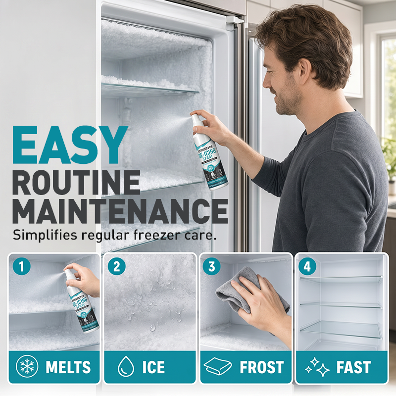Refrigerator De-Icing Spray for Fast Freezer Defrosting