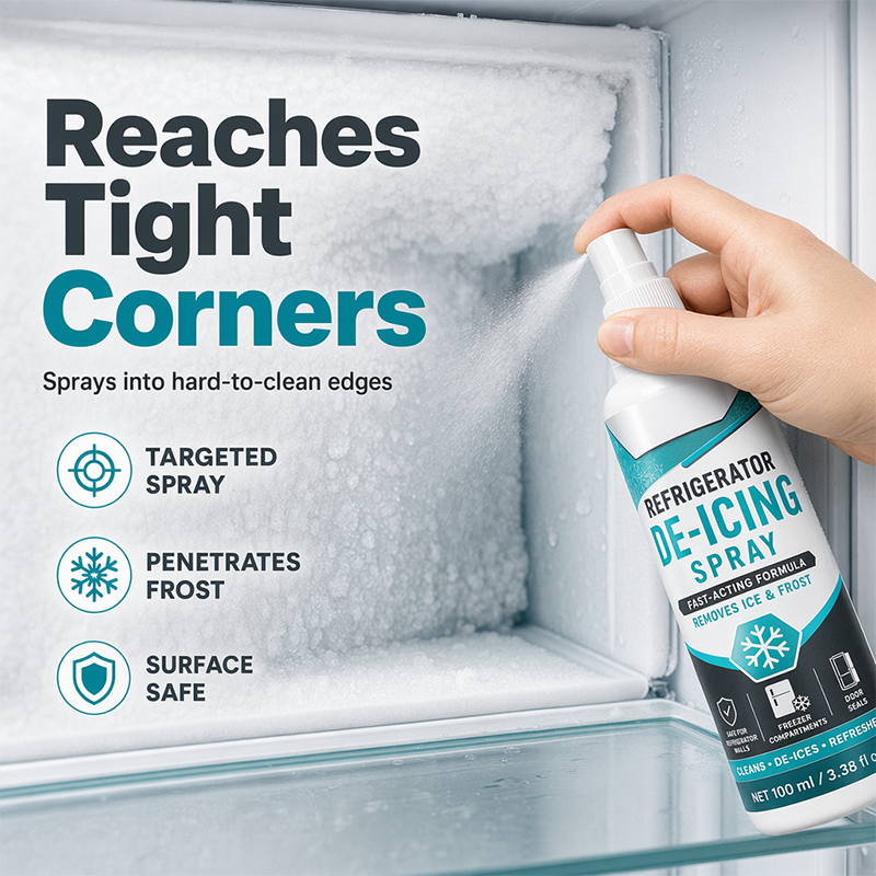 Refrigerator De-Icing Spray for Fast Freezer Defrosting