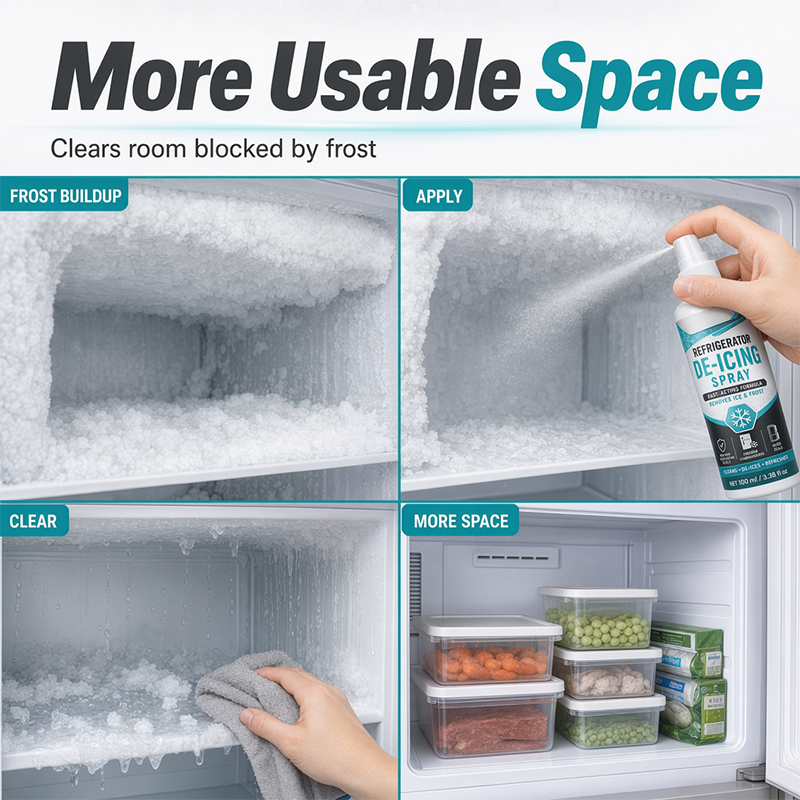 Refrigerator De-Icing Spray for Fast Freezer Defrosting