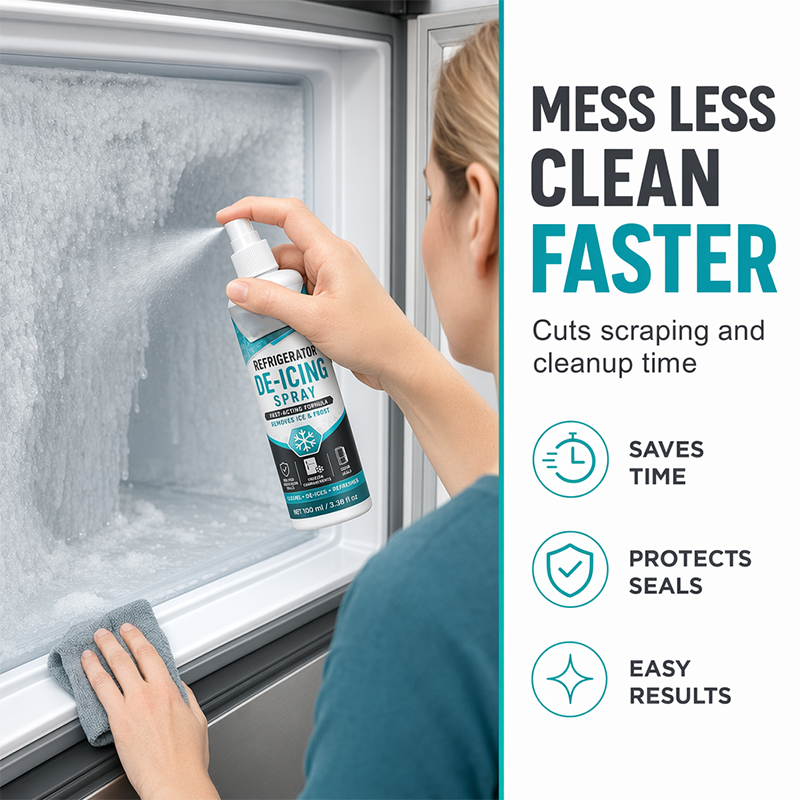 Refrigerator De-Icing Spray for Fast Freezer Defrosting