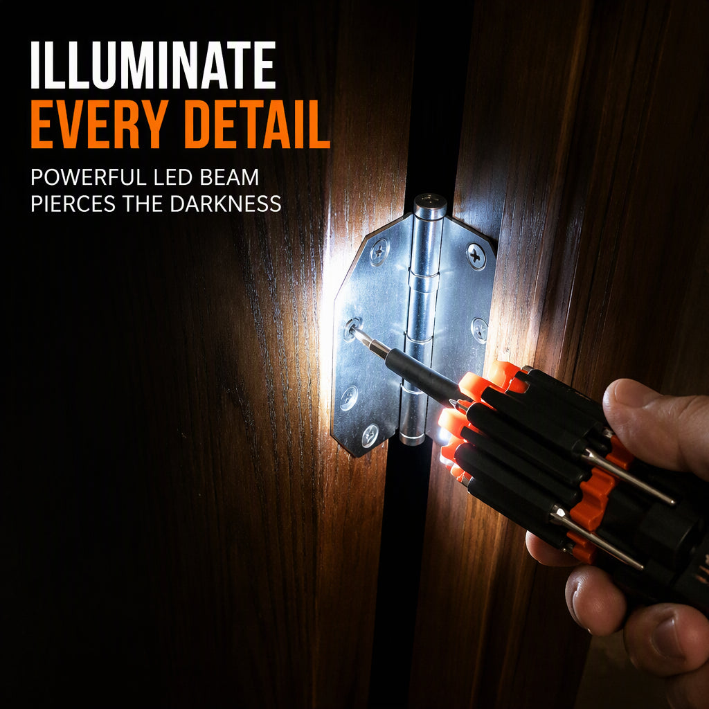 ⏳Time-Limited Special ⏰ Folding Multi-Bit Screwdriver with LED