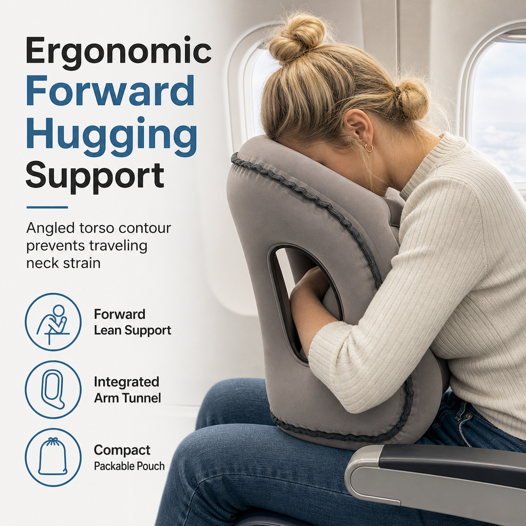 Inflatable Travel Pillow Portable Nap Pillow