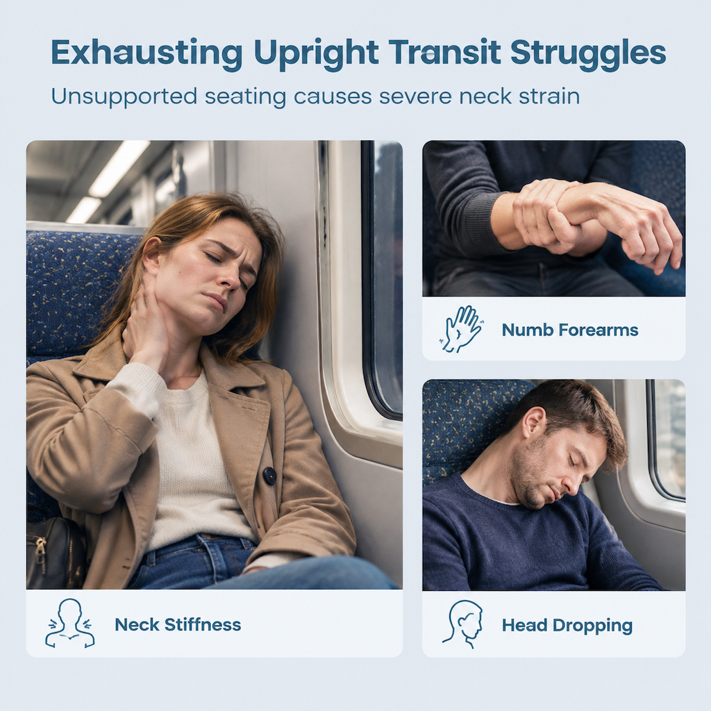 Inflatable Travel Pillow Portable Nap Pillow