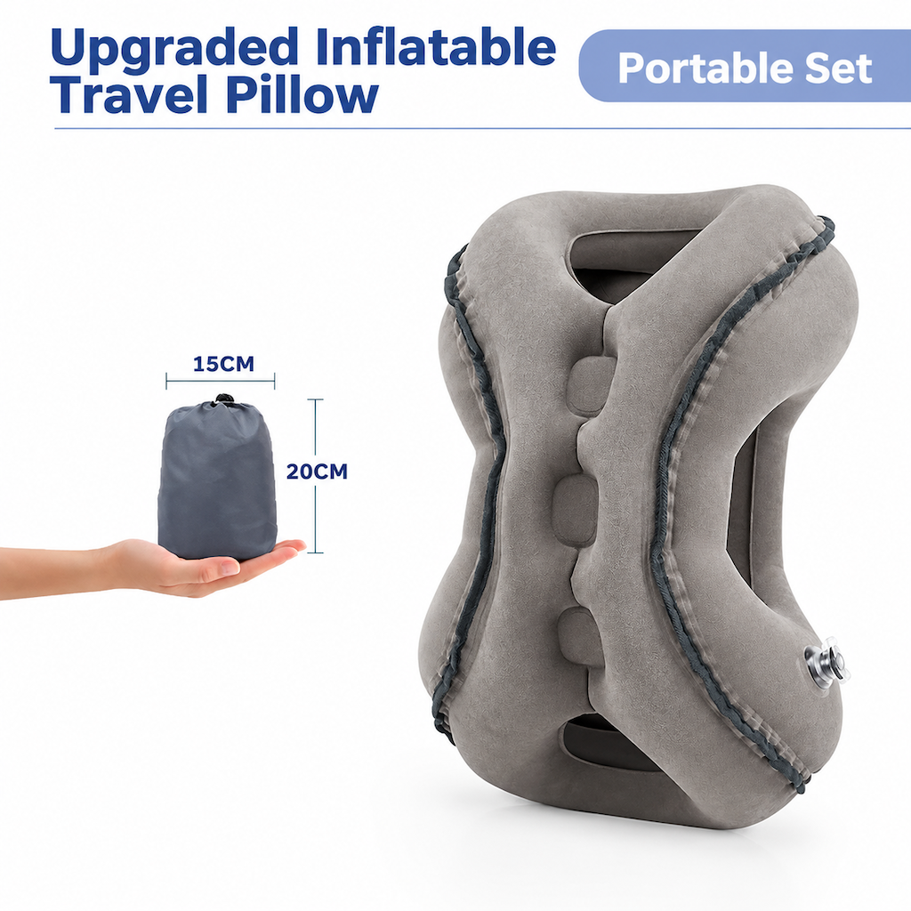 Inflatable Travel Pillow Portable Nap Pillow