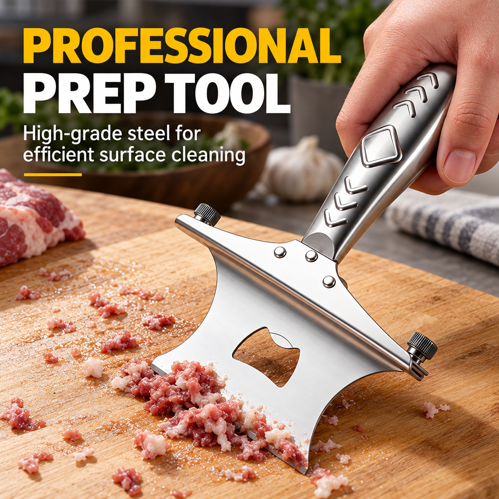 Household Kitchen Handmade Metal Pig Hair Scraper