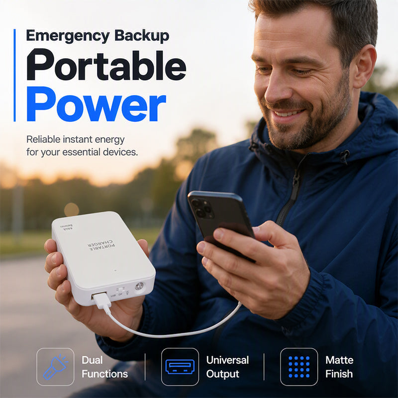🔋 50% OFF! 🚨 Emergency Power Bank – Fast charging & built-in LED light ✨