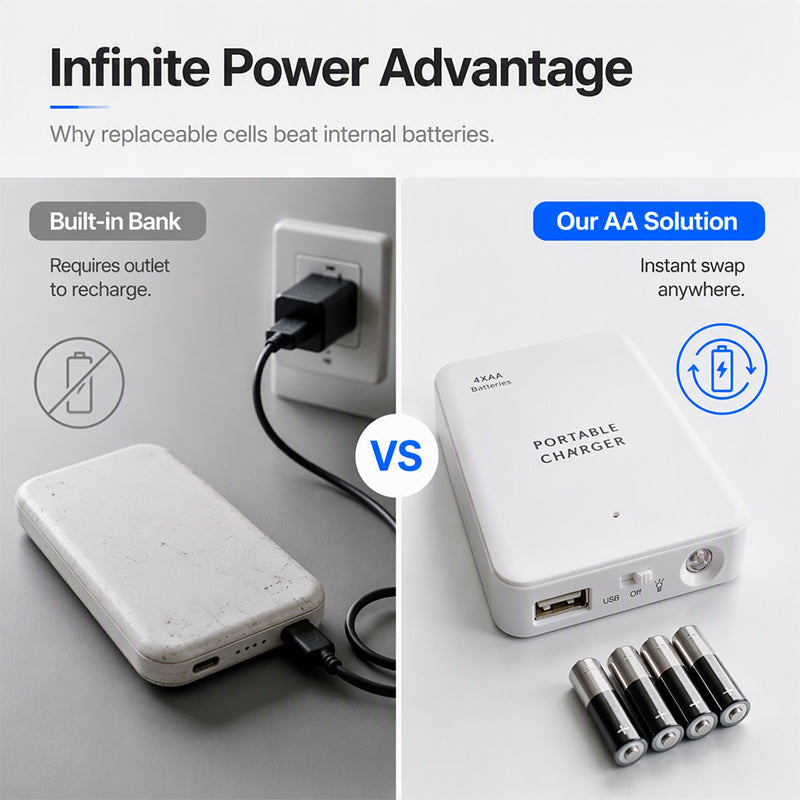 🔋 50% OFF! 🚨 Emergency Power Bank – Fast charging & built-in LED light ✨