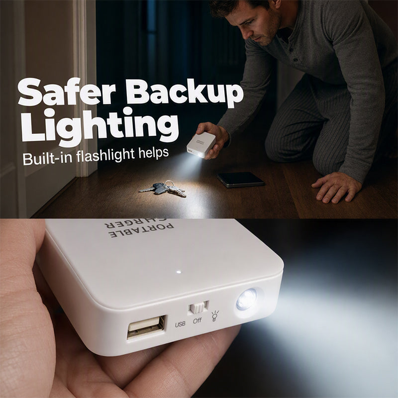 🔋 50% OFF! 🚨 Emergency Power Bank – Fast charging & built-in LED light ✨