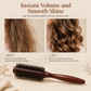 Boar Bristle Round Hair Brush for Blow Drying and Styling Curly or Straight Hair