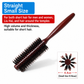 Boar Bristle Round Hair Brush for Blow Drying and Styling Curly or Straight Hair