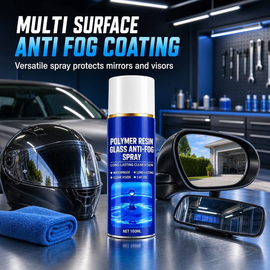 Long Lasting Car Glass Anti Fog Spray 100ml with Towel Set for Car Windows and Rearview Mirrors
