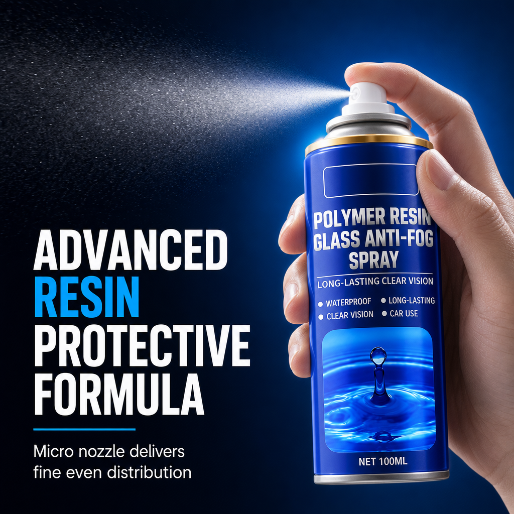Long Lasting Car Glass Anti Fog Spray 100ml with Towel Set for Car Windows and Rearview Mirrors