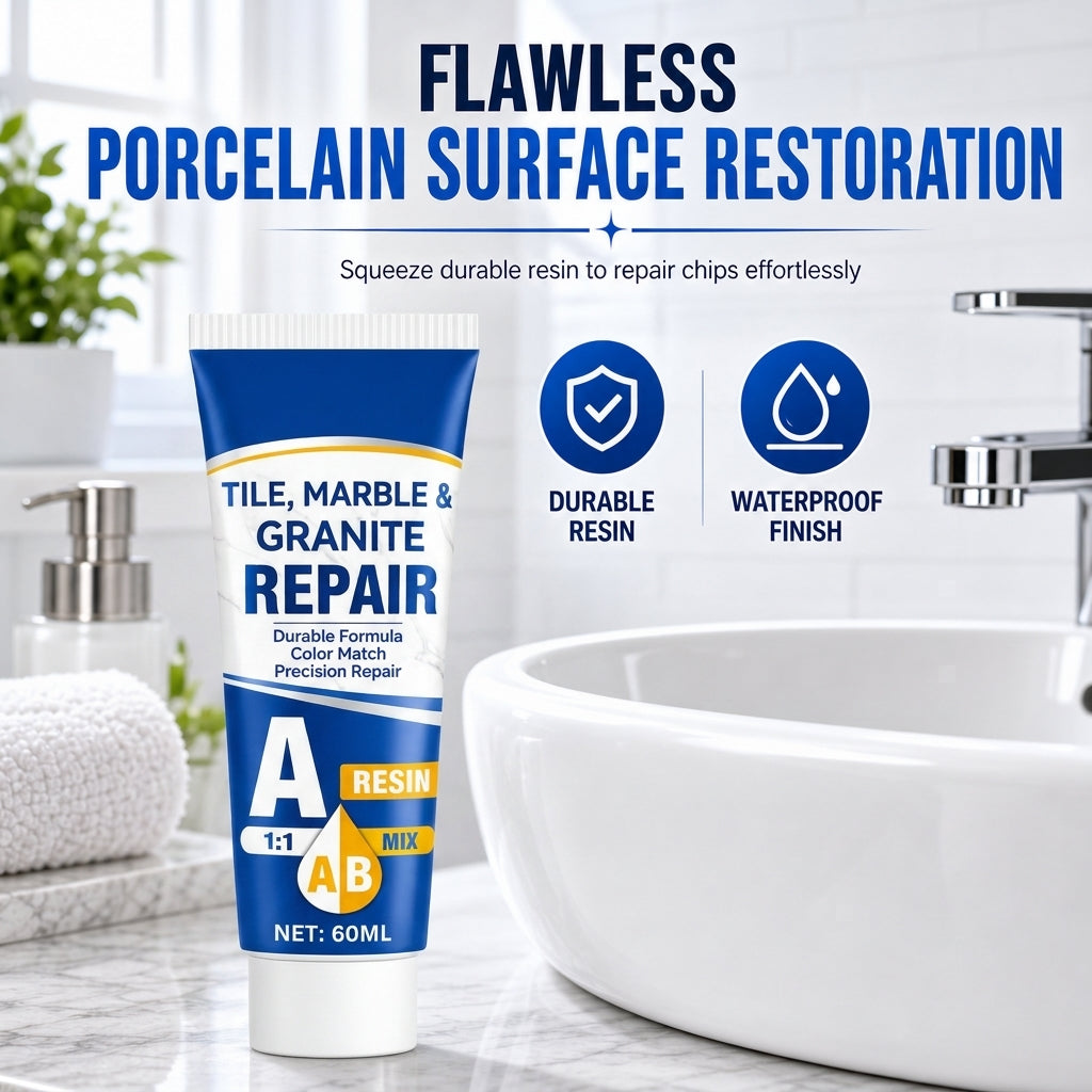 Marble and Granite Repair Resin Paste for Tiles and Stone Surfaces