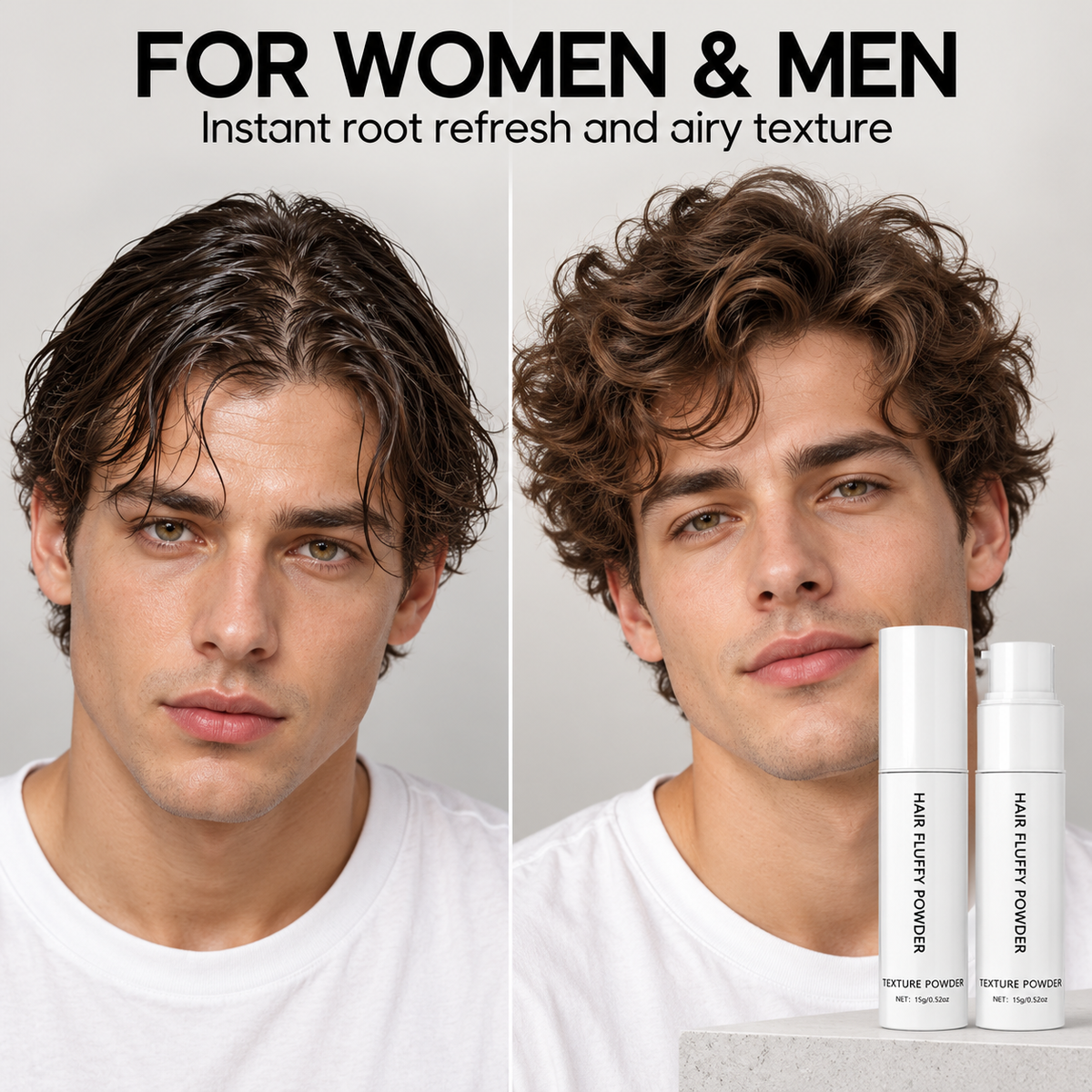 Instant Hair Volumizing Powder Spray for Oily Roots and Flat Hair