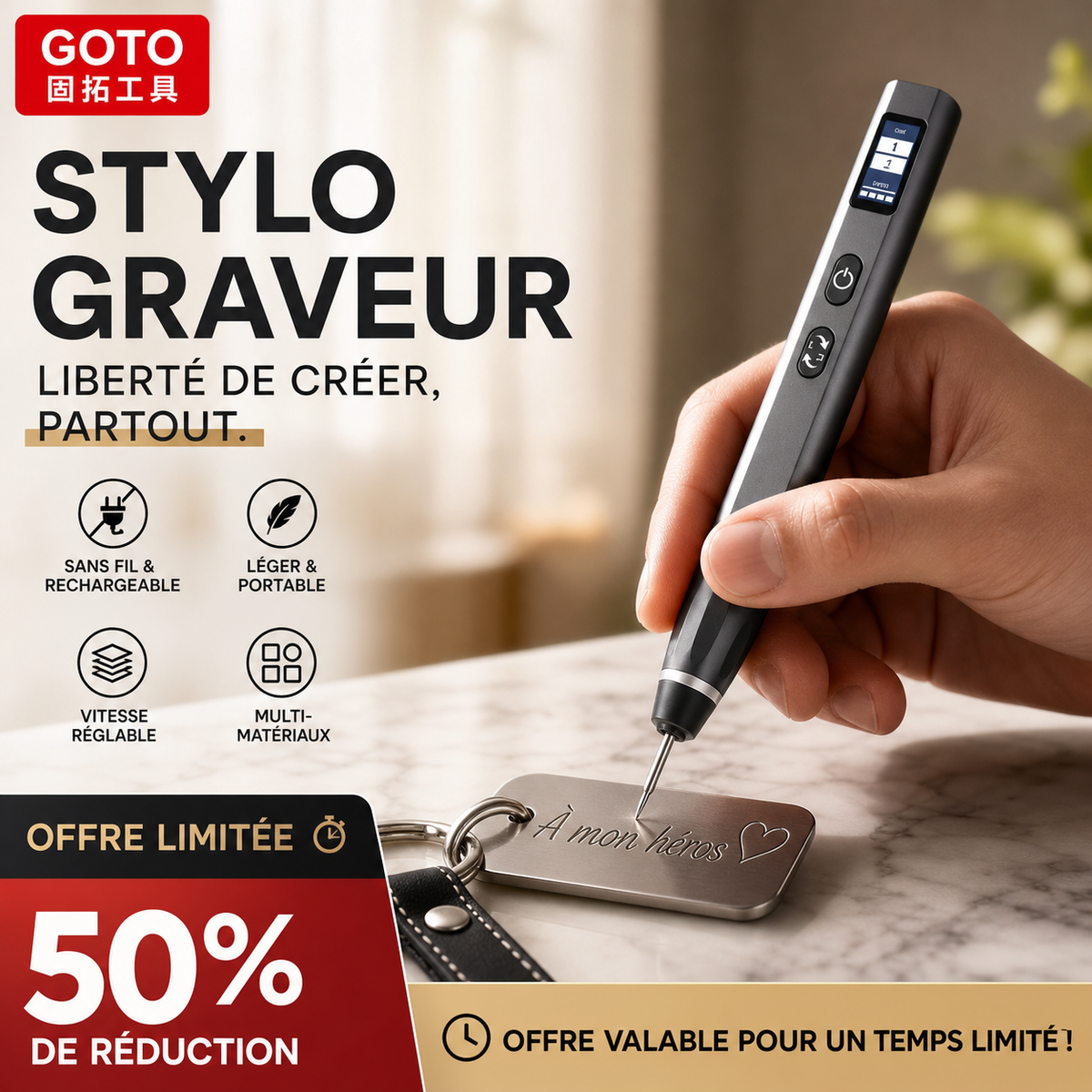 🔥 HOT SALE 🔥 Rechargeable Cordless Engraving Pen