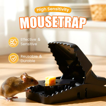 🐀 BUY 1 - GET 1 FREE! ✨ Reusable Rat Trap - Highly Sensitive Trigger, Safe for Children/Pets, Eco-Friendly Design 🏡🔧