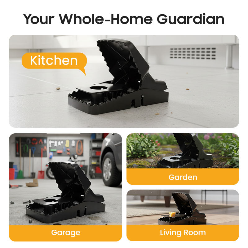 🐀 BUY 1 - GET 1 FREE! ✨ Reusable Rat Trap - Highly Sensitive Trigger, Safe for Children/Pets, Eco-Friendly Design 🏡🔧