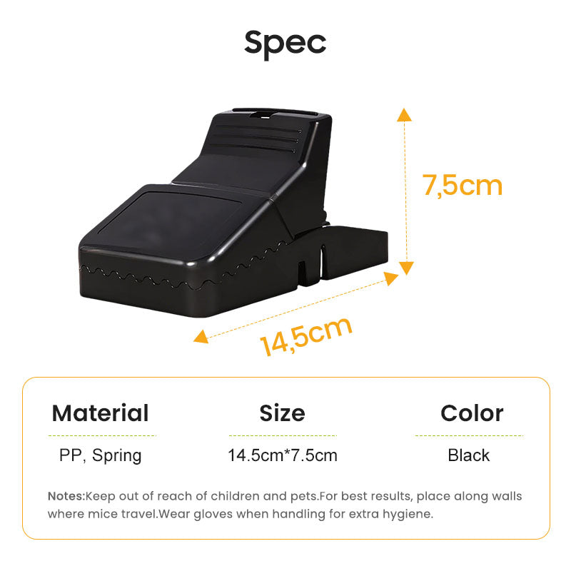🐀 BUY 1 - GET 1 FREE! ✨ Reusable Rat Trap - Highly Sensitive Trigger, Safe for Children/Pets, Eco-Friendly Design 🏡🔧