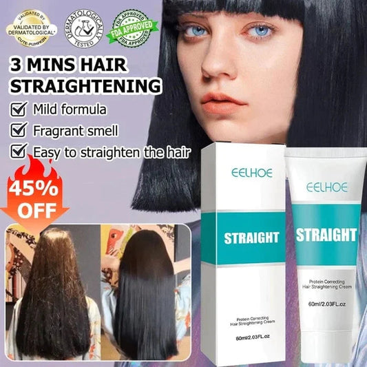 Save 45% on limited time purchase ✨ Silk and Keratin Treatment Hair Straightening Cream