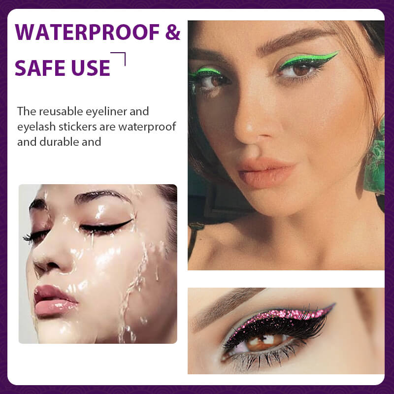 2022 NEW REUSABLE EYELINER AND EYELASH STICKERS（BUY 1 GET 1 FREE）