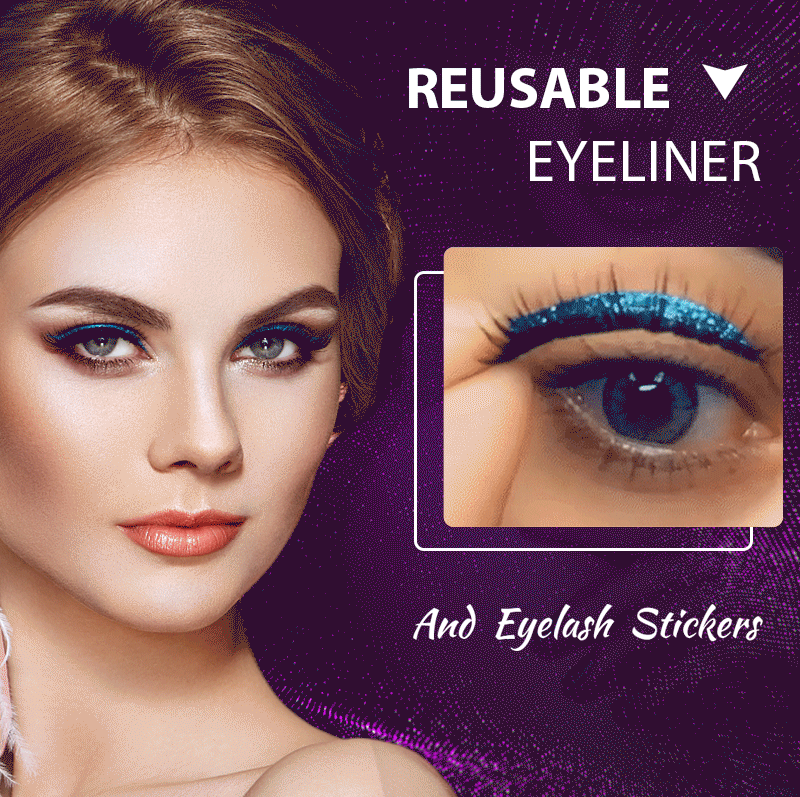 2022 NEW REUSABLE EYELINER AND EYELASH STICKERS（BUY 1 GET 1 FREE）