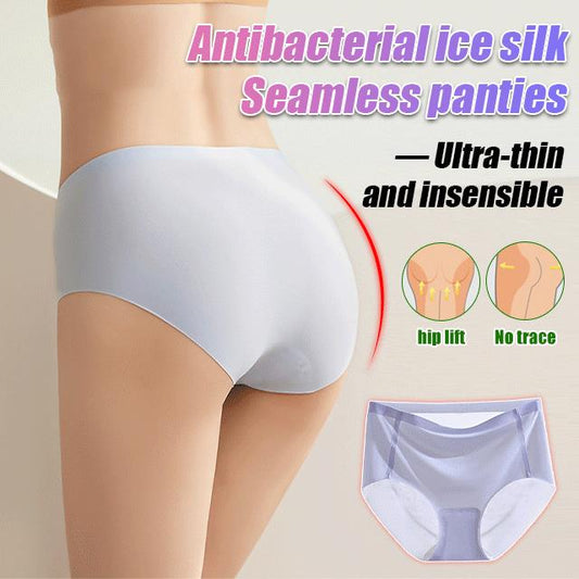 Women's Seamless Ice Silk Antibacterial Panties