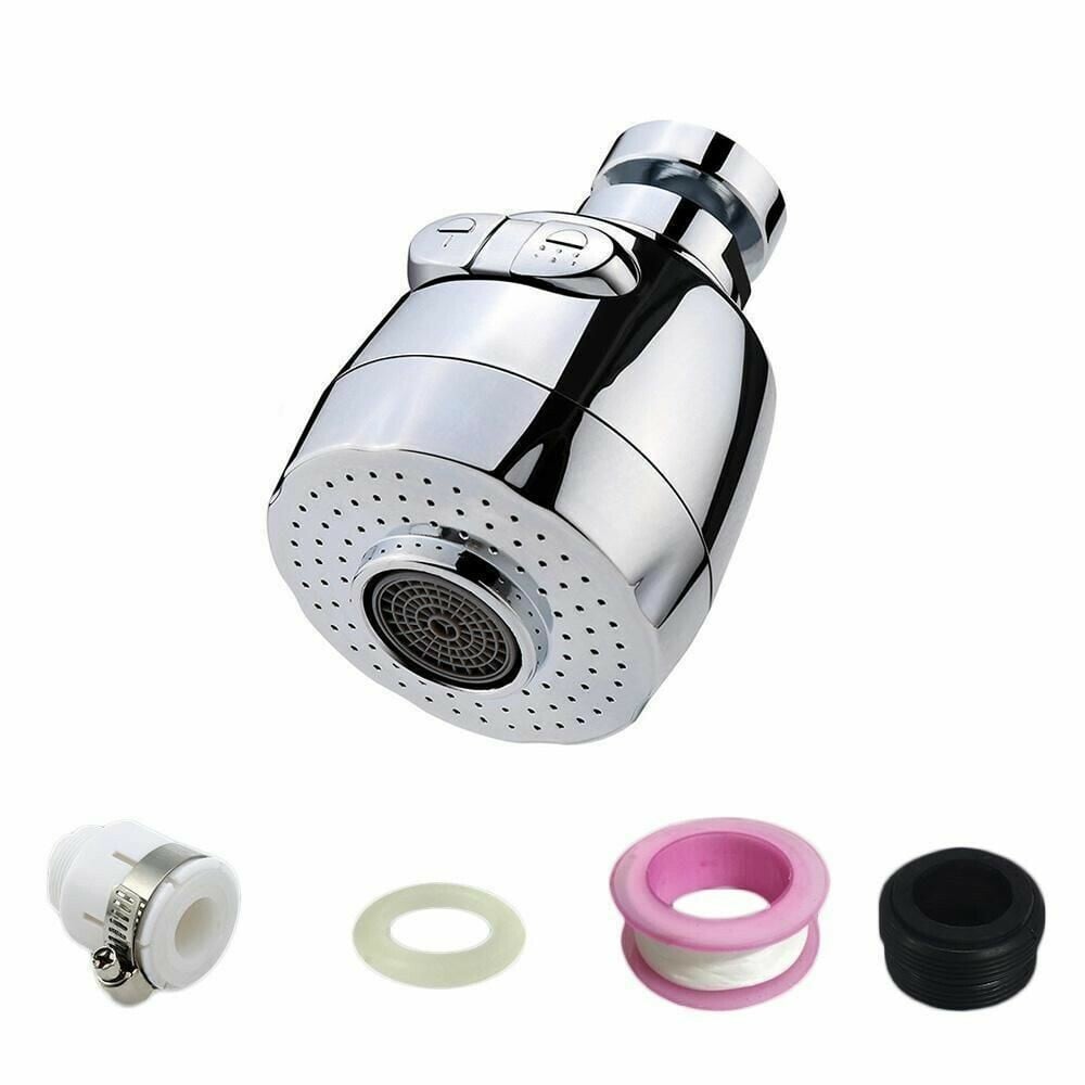 360-degree rotatable connection nozzles for faucets, ABS, or metal