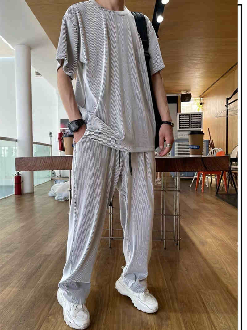 Men’s Loose Fashionable Long Sleeve 2-piece Set（50% OFF）