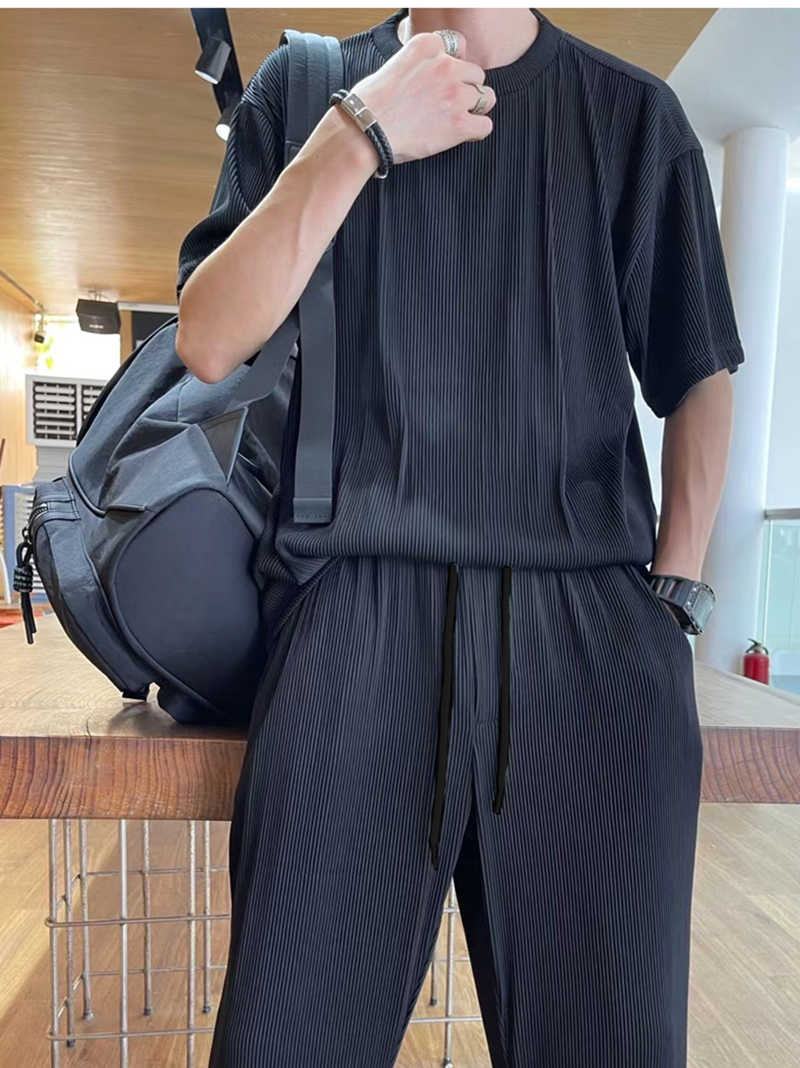 Men’s Loose Fashionable Long Sleeve 2-piece Set（50% OFF）