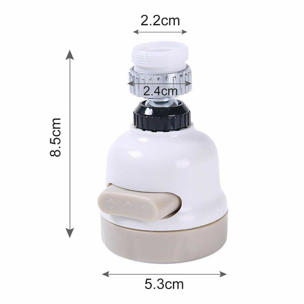 360-degree rotatable connection nozzles for faucets, ABS, or metal