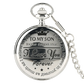 To My Son Quartz Pocket Chain Watch