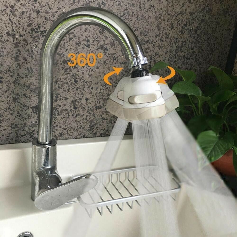 360-degree rotatable connection nozzles for faucets, ABS, or metal