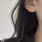 [ideal gift for her ]  Minimalist Geometric Spiral Hoop Earrings