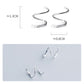 [ideal gift for her ]  Minimalist Geometric Spiral Hoop Earrings