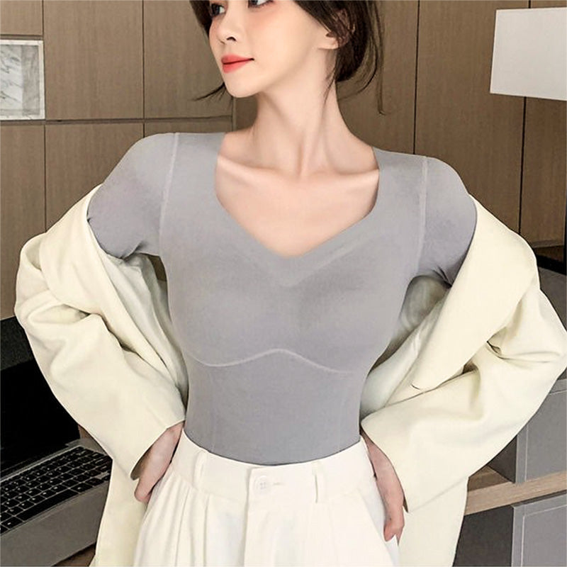 [ideal gift] Women’s Thermal Underwear With Built-In Bra