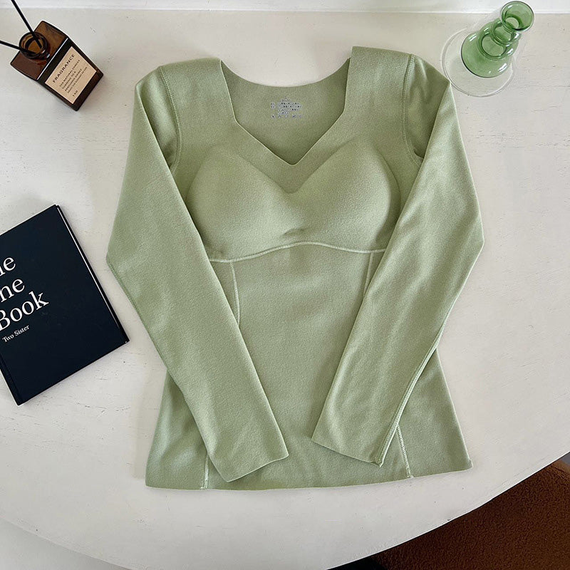 [ideal gift] Women’s Thermal Underwear With Built-In Bra
